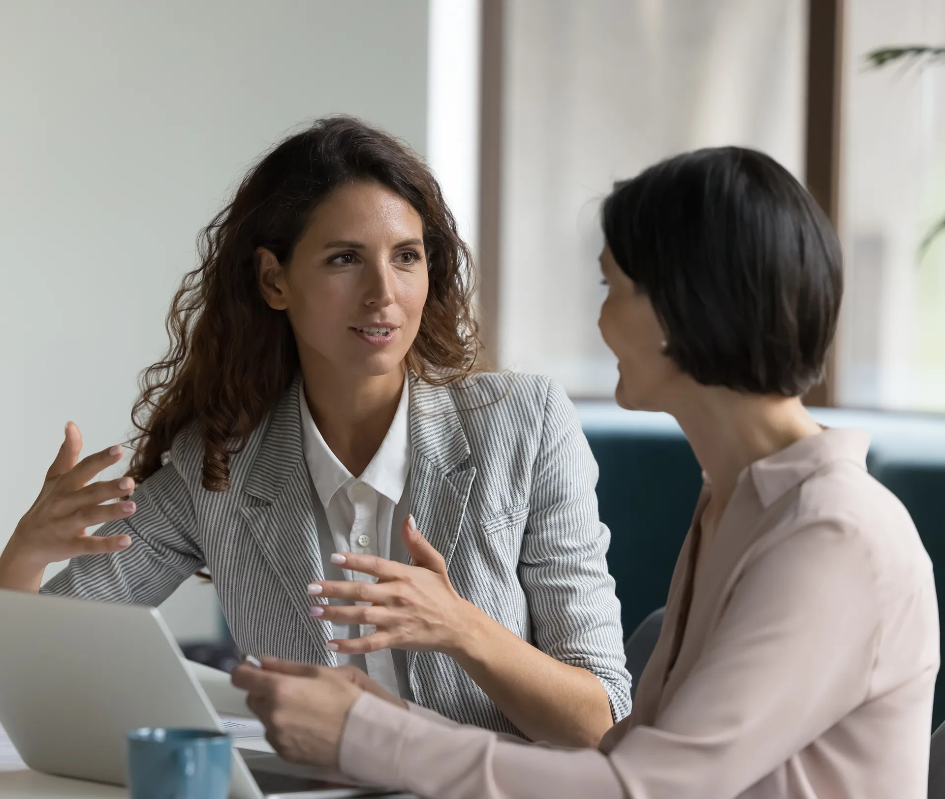 women talking